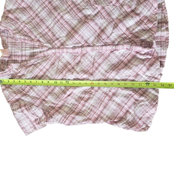 Vintage Y2K Faded Glory Womens Button Down Shirt Size 22/24 Western Boho Preppy - Picture 9 of 9